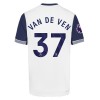 Camisolas Tottenham Hotspur Van De Ven 37 1º Equipamento Principal 2024-25 Manga Curta